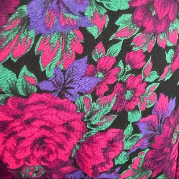 Vintage Floral Co-ord Matching Set Colorful Pants Suit Hipster Indie Relaxed Fit - Picture 5 of 12